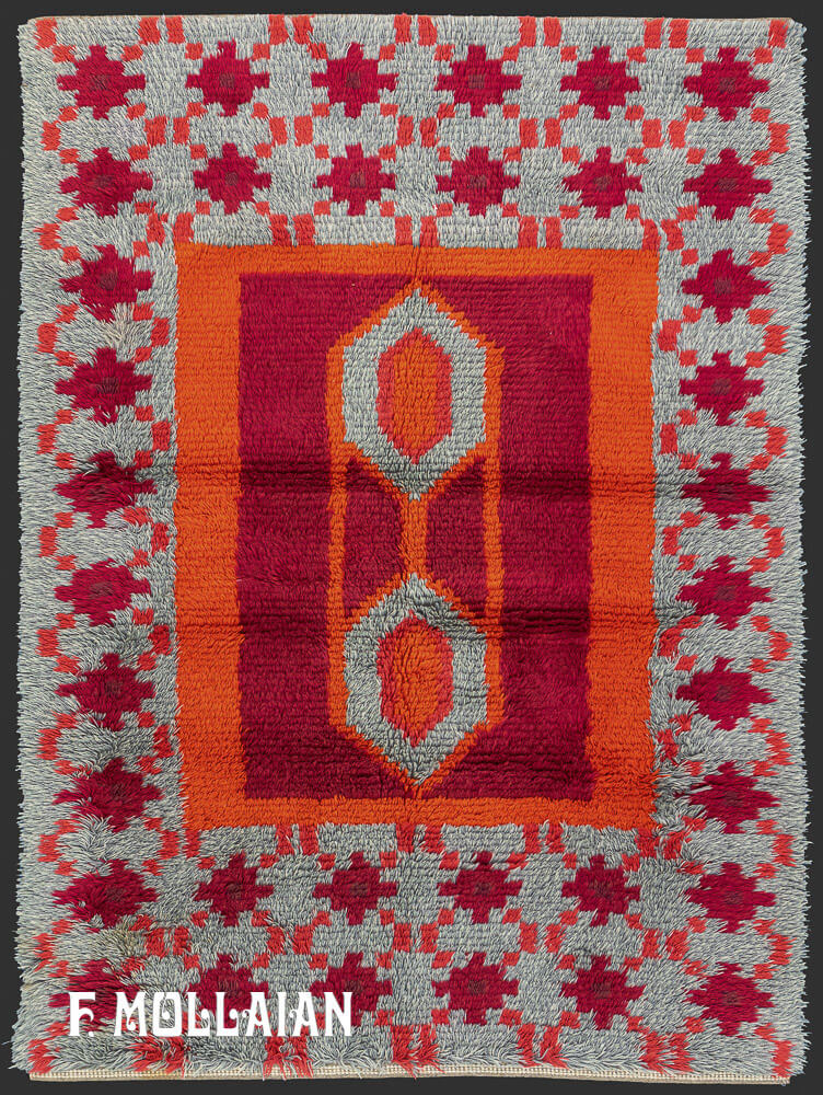 Rya Swedish Vintage Rug n°:91681343